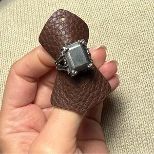 Bloodmilk Jewels Sterling Silver Hecate Ring, size 7 🩸🌙